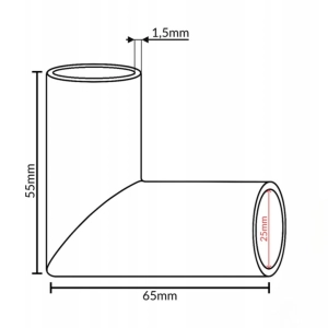 Uchwyt do Profili Okrągłych fi 25mm Mocowanie Boczne balustrady Harfy
